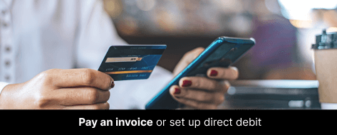 Pay an invoice or statement online.