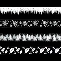 Christmas Border Sticker On A Roll 2m