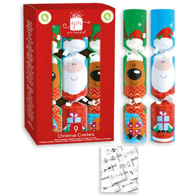 Christmas Crackers 8" 9 Pack