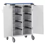 Lockable Original Packaging Compatible 32 Resident Capacity Trolley