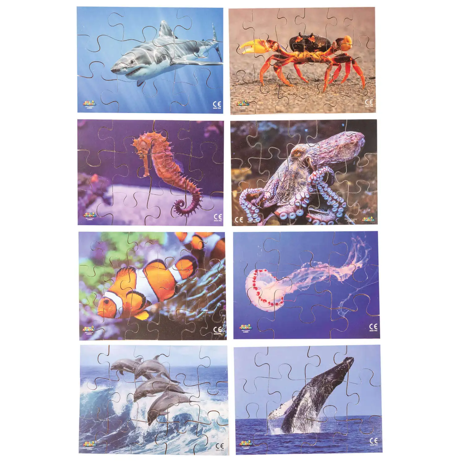 Sea Creatures Puzzle 18 Piece 8 Pack