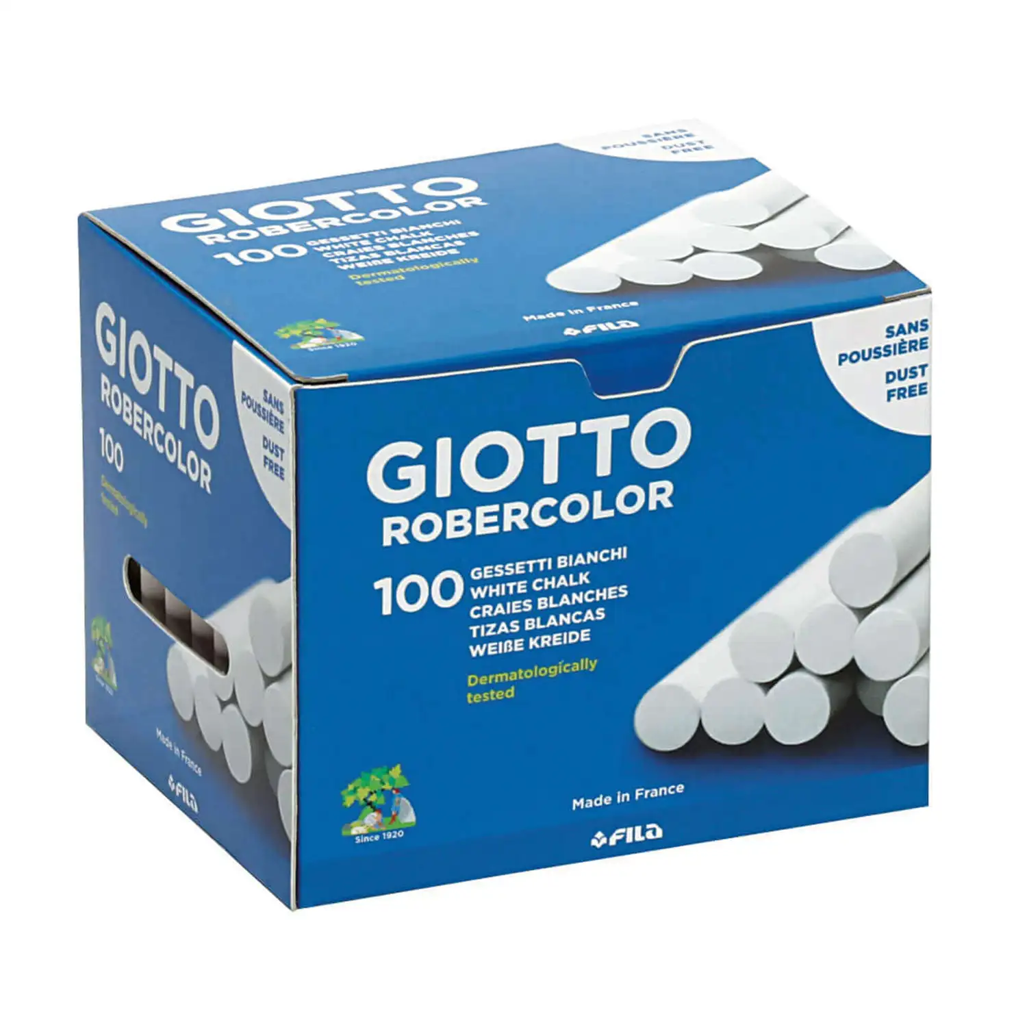Giotto Chalk White 100 Pack