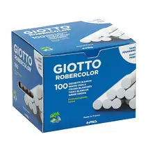 Giotto Chalk White 100 Pack G3p90