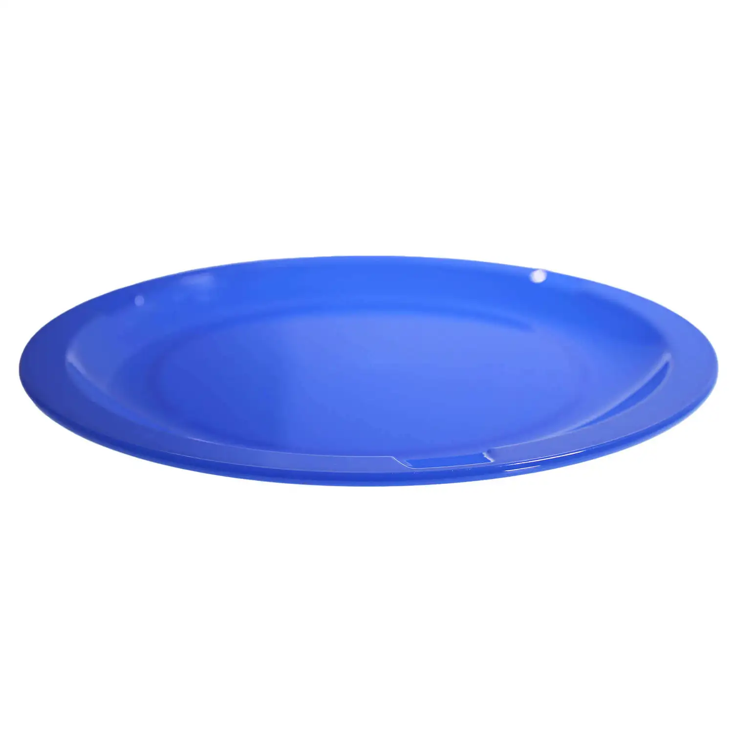 Swixz Polycarbonate Narrow Rimmed Plates 230mm Blue 12 Pack G2p100