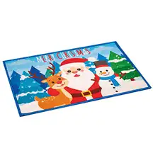 Christmas Door Mat Santa