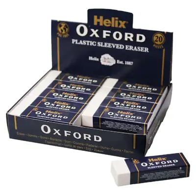 Helix Oxford Large Eraser 20 Pack G3p95