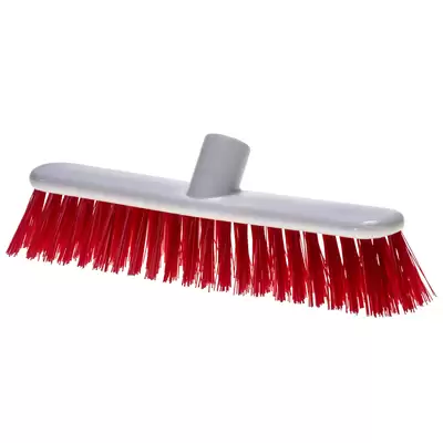 Soclean Stiff Broom Head 12" - Colour: Red