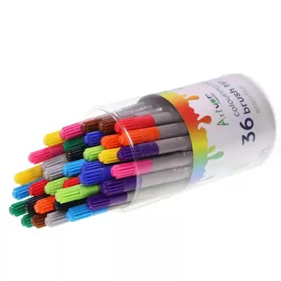 Artyom Easy Grip Brush Tip Colouring Pens Assorted - Pack Size: 36