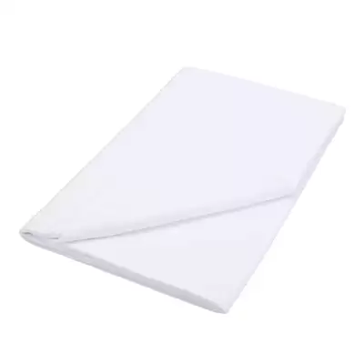 Single Flat Sheet 178cm x 254cm - Colour: White