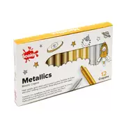 Metallic Crayons Assorted 12 Pack
