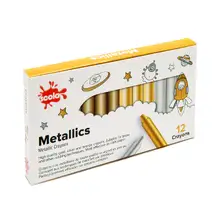 Metallic Crayons Assorted 12 Pack
