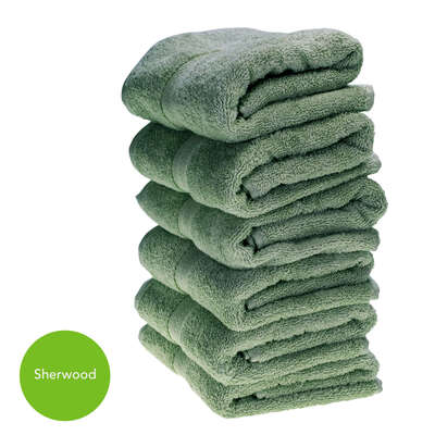 Hand Towel 50x90cm 500gm x 6 - Colour: Sherwood