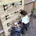 Wooden Latch Activity Wall