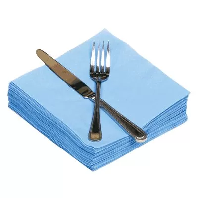 Napkins 33cm 2ply Cornflower Blue 100