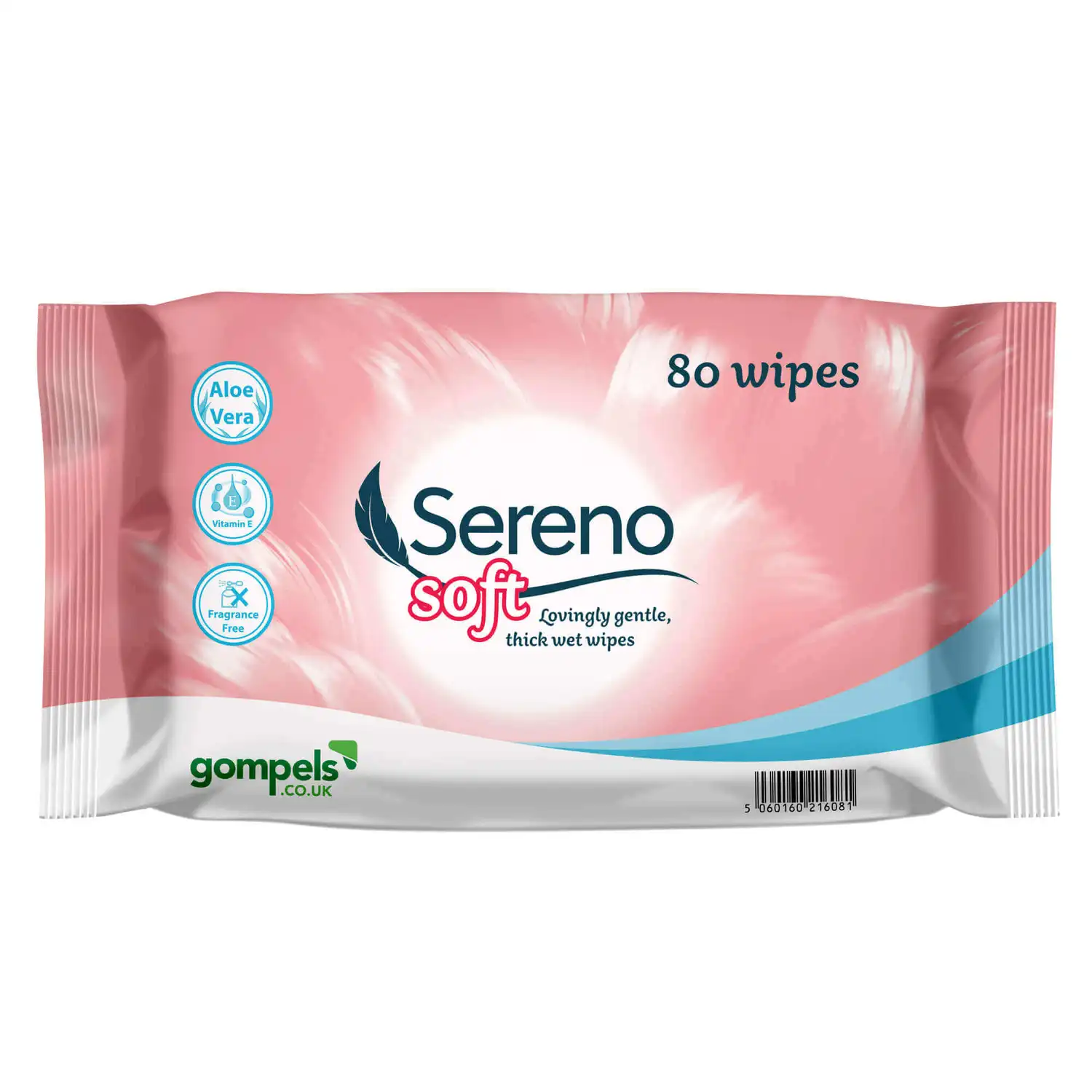 Sereno Soft Wet Wipes 80 Pack