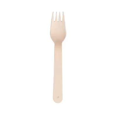 Wooden Cutlery 100 Pack - Type: Forks