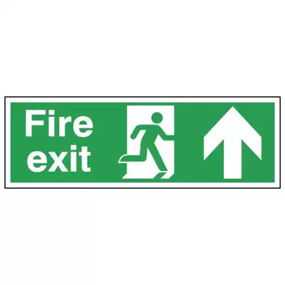 Safety Signs Vinyl - Type: Fire Exit Up