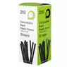Compostable Black Flexible Drinking Straws 250 Pack