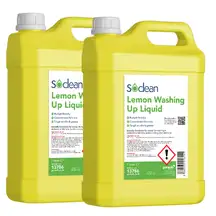 Soclean Washing Up Liquid Lemon 5 Litre 2 Pack G2p100