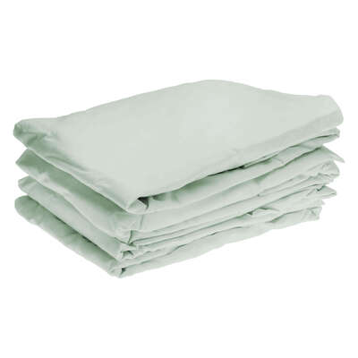 Fire Retardant Bedding Set Pale Green - Type: Single Fitted Sheet 4 Pack