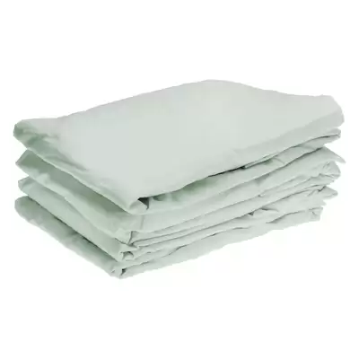Fire Retardant Bedding Set Pale Green - Type: Single Fitted Sheet 4 Pack
