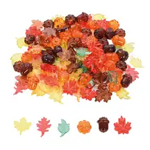 Translucent Colour Leaves and Seeds 120 Pack