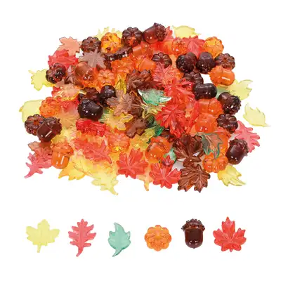 Translucent Colour Leaves and Seeds 120 Pack