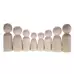 Assorted Wooden Family Figures 8 Pack