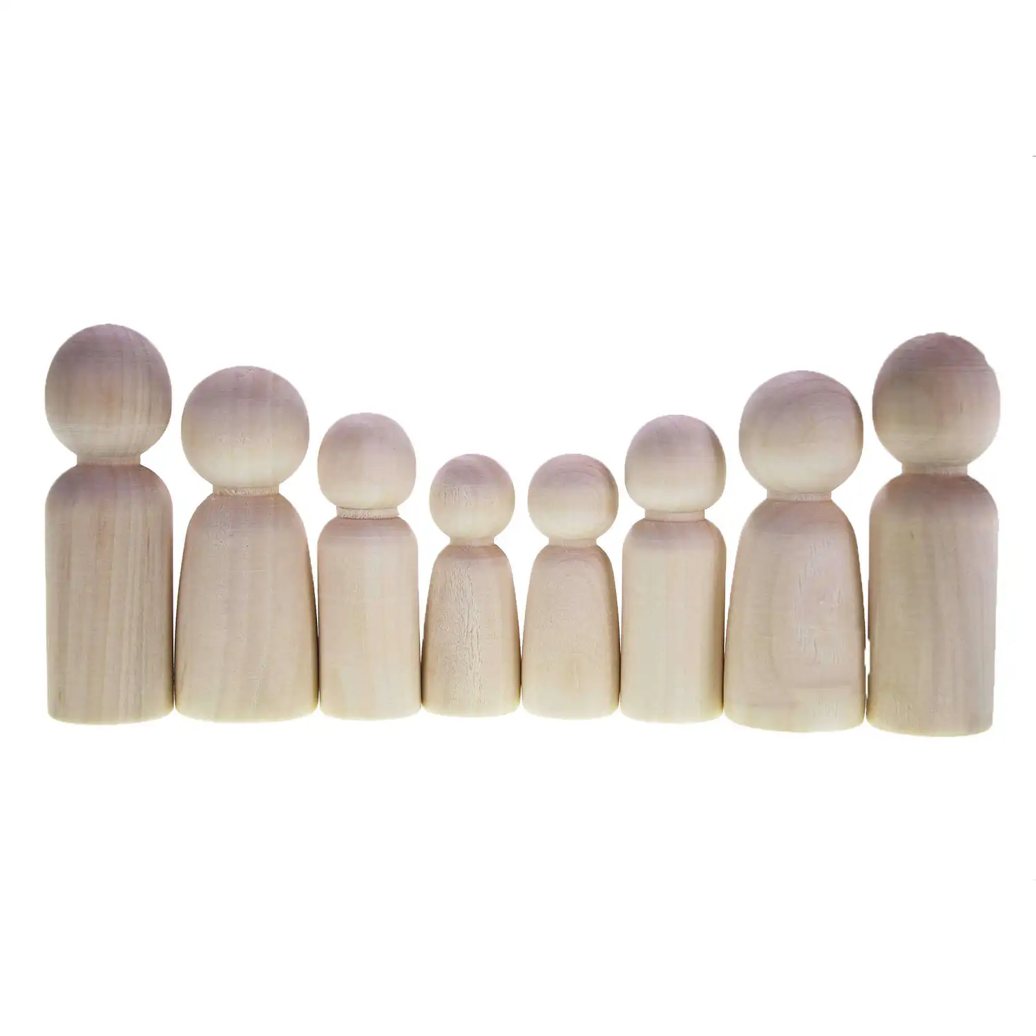 Assorted Wooden Family Figures 8 Pack G3p60