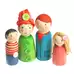 Assorted Wooden Family Figures 8 Pack