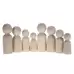 Assorted Wooden Family Figures 8 Pack