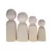 Assorted Wooden Family Figures 8 Pack