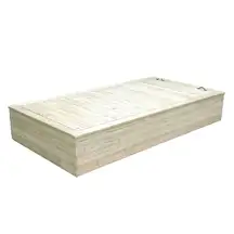 Wooden Sand Pit With Lid and Waterproof Cover