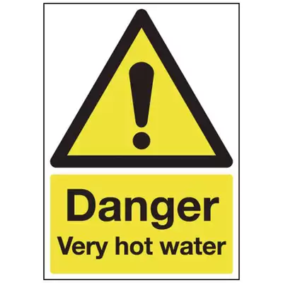 Safety Signs Rigid - Type: Very Hot Water