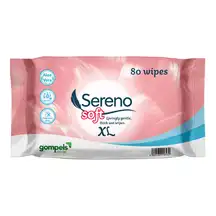 Sereno Soft XL Wet Wipes 80 Pack G2p100