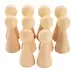 Wooden Conical Figures 100mm 10 Pack