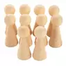 Wooden Conical Figures 100mm 10 Pack