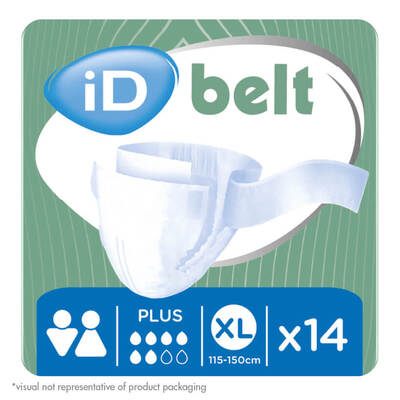 iD Belt All in Ones Plus 14 Pack - Size: Extra Large