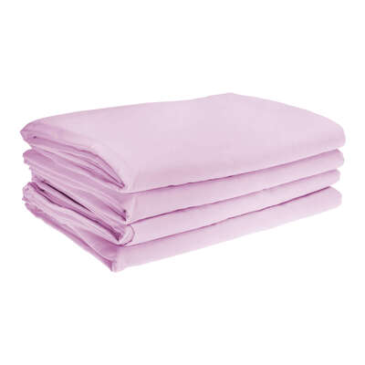 Fire Retardant Bedding Set Pale Pink - Type: Single Duvet Cover 4 Pack