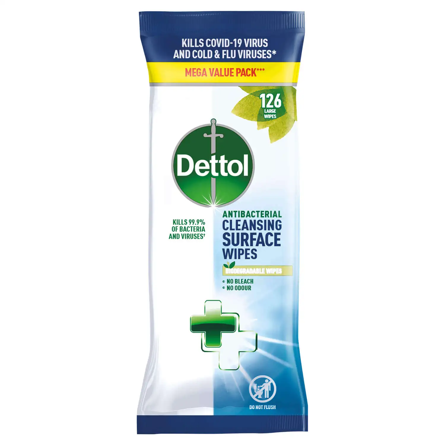 Dettol Antibacterial Wipes 126 Pack