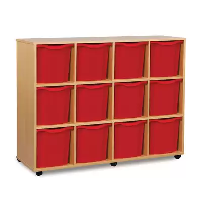 Mobile Drawer Unit With 12 Large Trays