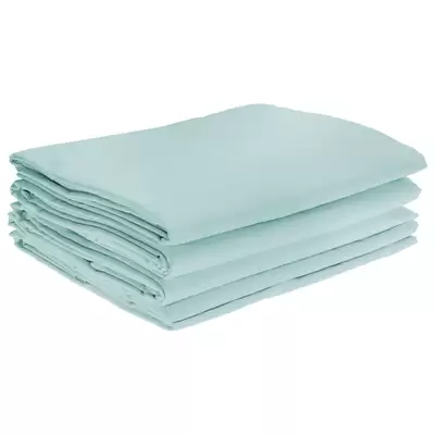 Fire Retardant Bedding Set Duck Egg - Type: Single Flat Sheet 4 Pack