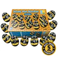 Honey Bee Number Stones 20 Pack