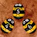 Honey Bee Number Stones 20 Pack
