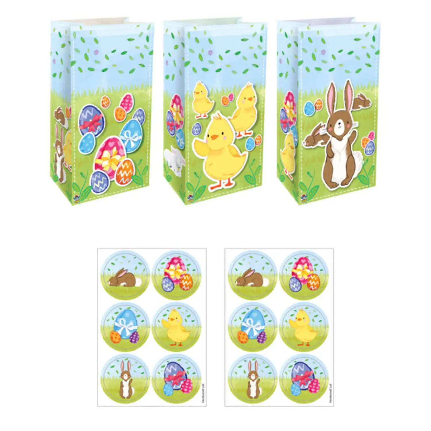Easter Paper Bags 12 Pack G1p100