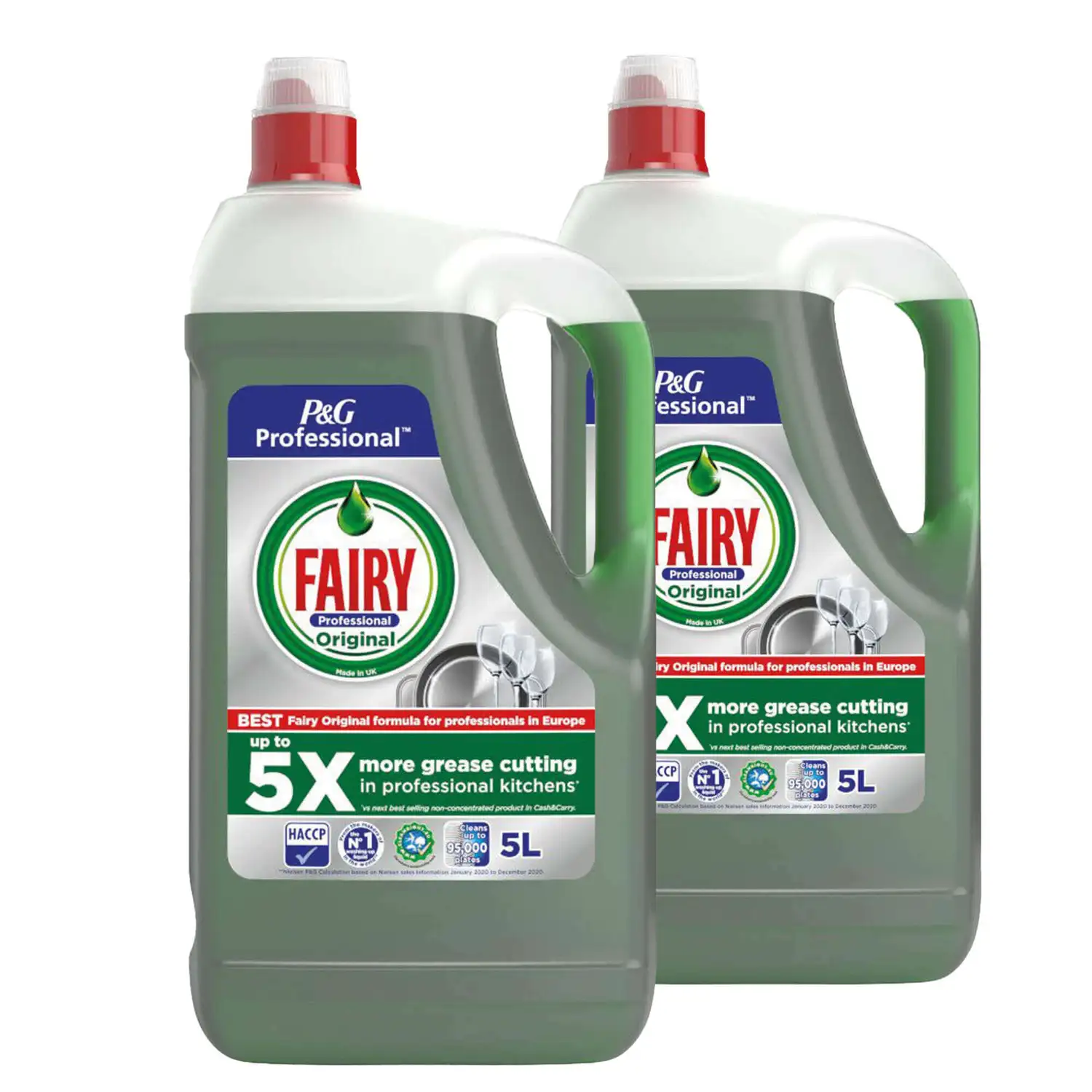 Fairy Washing Up Liquid 5 Litre 2 Pack G3p50