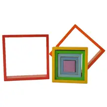 Olly and Oby Wooden Rainbow Architect Squares