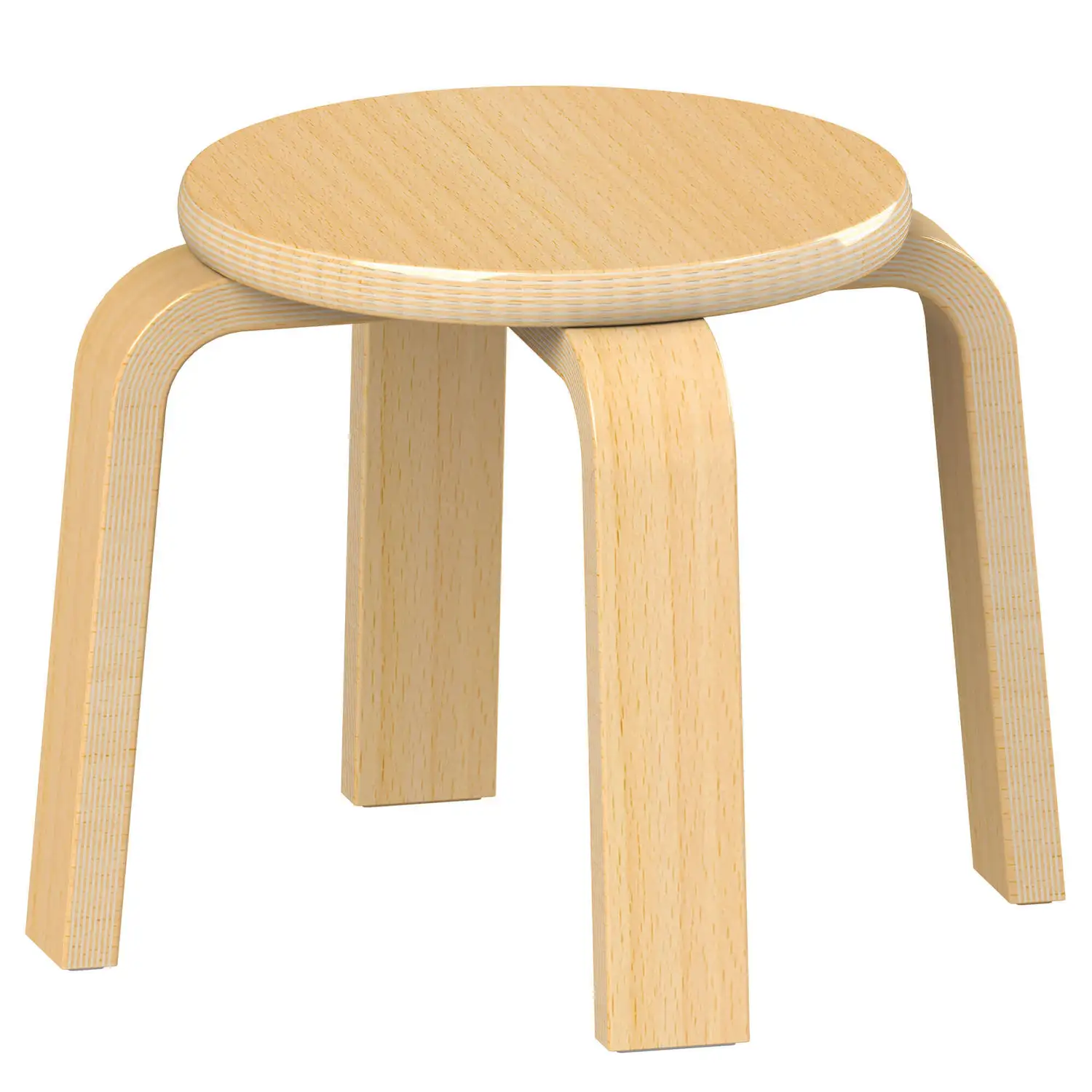 Wooden Stacking Stool Set 26cm