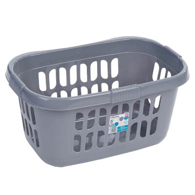Laundry Basket Silver