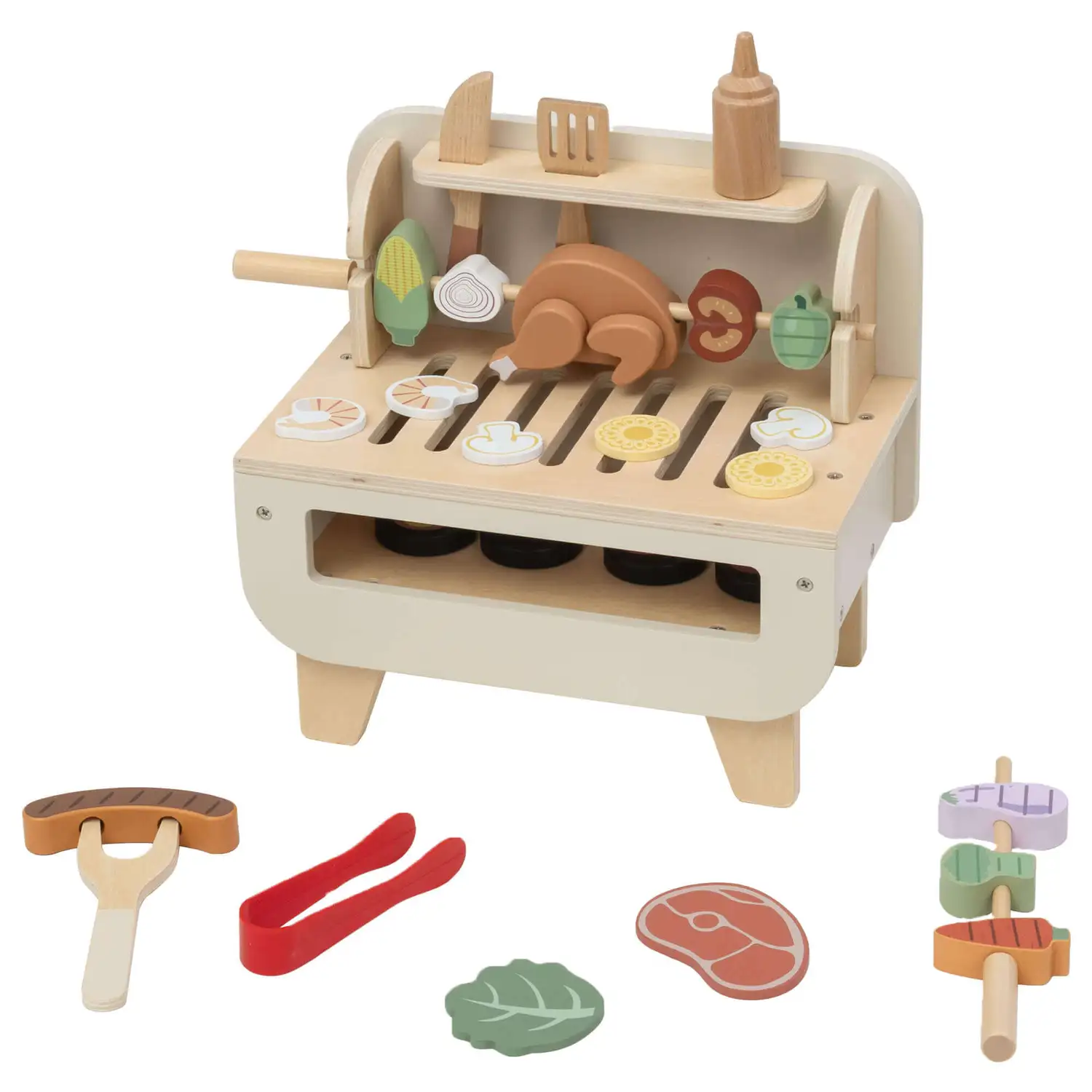 Olly and Oby Wooden Bbq Set